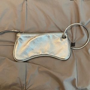 NINE WEST Silver Wristlet